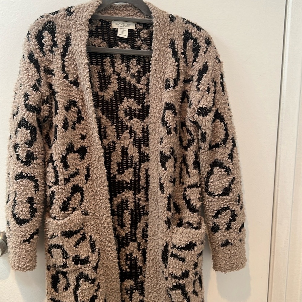 Animal print cardigan